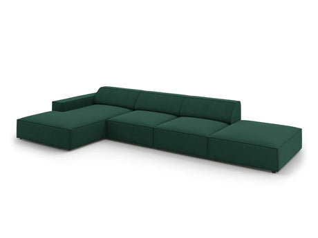 Jodie 4-Sitzer Ecksofa Links 341x166 cm aus Strukturierter Stoff (Meg359) in Grün – Bild 2