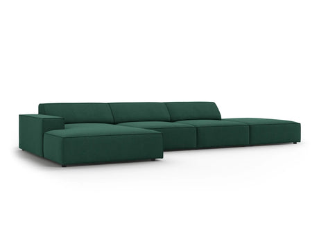 Jodie 4-Sitzer Ecksofa Links 341x166 cm aus Strukturierter Stoff (Meg359) in Grün – Bild 3