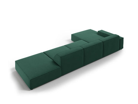 Jodie 4-Sitzer Ecksofa Links 341x166 cm aus Strukturierter Stoff (Meg359) in Grün – Bild 4