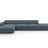 Jodie 4-Sitzer Ecksofa Links 341x166 cm aus Strukturierter Stoff (Meg361) in Blau – Bild 1