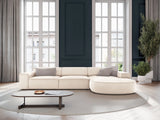 Jodie 4-Sitzer Ecksofa, Rechte Seite, rund, aus Samt oder Strukturstoff, 284x166 cm – Bild 2