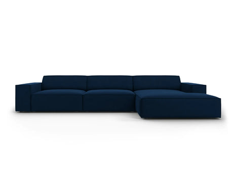 Jodie 4-Sitzer Ecksofa Rechts 284x166 cm aus Samt (Blu86) in Königsblau – Bild 2