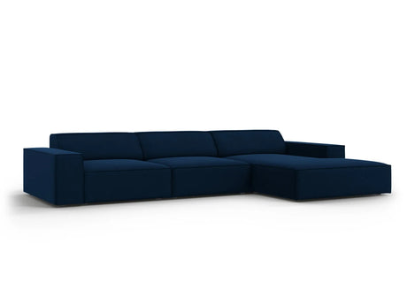 Jodie 4-Sitzer Ecksofa Rechts 284x166 cm aus Samt (Blu86) in Königsblau – Bild 3