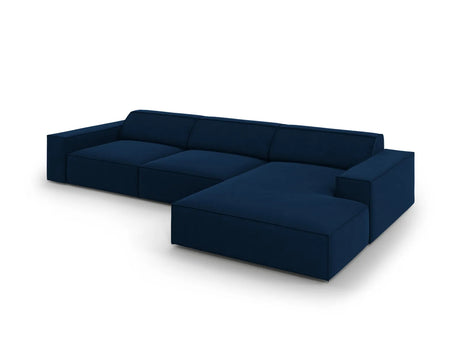 Jodie 4-Sitzer Ecksofa Rechts 284x166 cm aus Samt (Blu86) in Königsblau – Bild 4