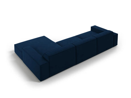 Jodie 4-Sitzer Ecksofa Rechts 284x166 cm aus Samt (Blu86) in Königsblau – Bild 5