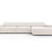Jodie 4-Sitzer Ecksofa Rechts 284x166 cm aus Strukturierter Stoff (Meg351) in Leichtes Beige – Bild 1