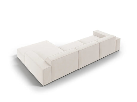 Jodie 4-Sitzer Ecksofa Rechts 284x166 cm aus Strukturierter Stoff (Meg351) in Leichtes Beige – Bild 4