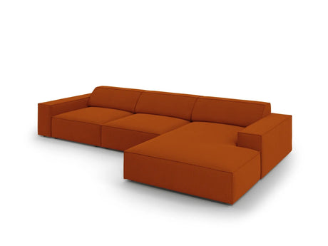 Jodie 4-Sitzer Ecksofa Rechts 284x166 cm aus Strukturierter Stoff (Meg357) in Terrakotta – Bild 3