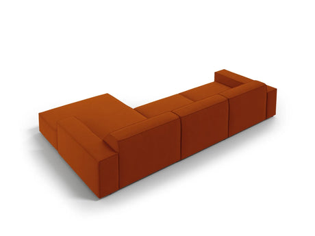Jodie 4-Sitzer Ecksofa Rechts 284x166 cm aus Strukturierter Stoff (Meg357) in Terrakotta – Bild 4
