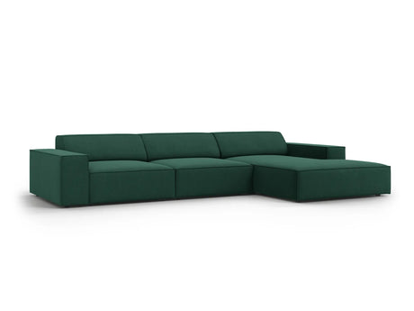 Jodie 4-Sitzer Ecksofa Rechts 284x166 cm aus Strukturierter Stoff (Meg359) in Grün – Bild 2