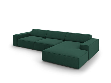 Jodie 4-Sitzer Ecksofa Rechts 284x166 cm aus Strukturierter Stoff (Meg359) in Grün – Bild 3