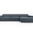 Jodie 4-Sitzer Ecksofa Rechts 284x166 cm aus Strukturierter Stoff (Meg361) in Blau – Bild 2