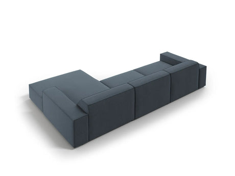 Jodie 4-Sitzer Ecksofa Rechts 284x166 cm aus Strukturierter Stoff (Meg361) in Blau – Bild 4