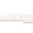 Jodie 4-Sitzer Ecksofa Rechts 341x166 cm aus Boucle (AscNATA) in Beige – Bild 2