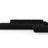 Jodie 4-Sitzer Ecksofa Rechts 341x166 cm aus Samt (Blu19) in Schwarz – Bild 1
