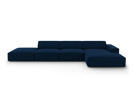 Jodie 4-Sitzer Ecksofa Rechts 341x166 cm aus Samt (Blu86) in Königsblau – Bild 1