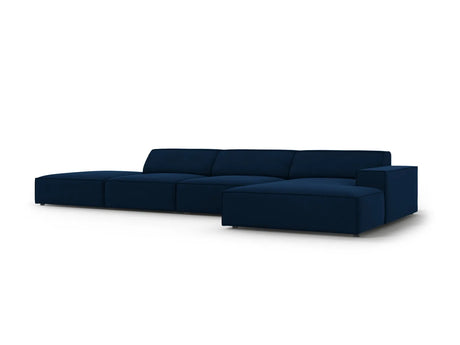 Jodie 4-Sitzer Ecksofa Rechts 341x166 cm aus Samt (Blu86) in Königsblau – Bild 6