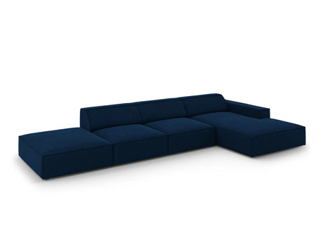 Jodie 4-Sitzer Ecksofa Rechts 341x166 cm aus Samt (Blu86) in Königsblau – Bild 7