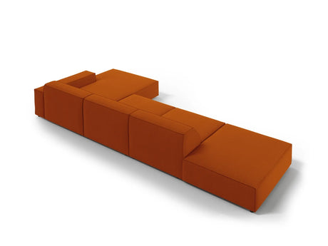 Jodie 4-Sitzer Ecksofa Rechts 341x166 cm aus Strukturierter Stoff (Meg357) in Terrakotta – Bild 3