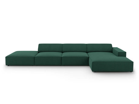 Jodie 4-Sitzer Ecksofa Rechts 341x166 cm aus Strukturierter Stoff (Meg359) in Grün – Bild 2
