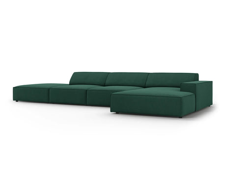 Jodie 4-Sitzer Ecksofa Rechts 341x166 cm aus Strukturierter Stoff (Meg359) in Grün – Bild 4