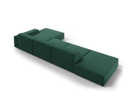 Jodie 4-Sitzer Ecksofa Rechts 341x166 cm aus Strukturierter Stoff (Meg359) in Grün – Bild 5