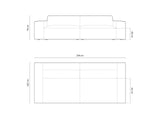 Jodie 4-Sitzer Sofa 244x102cm – Bild 3