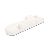 Jodie 5-Sitzer Ecksofa, Linke Seite, rund, aus Boucle (AscNATA) in Beige, 342x166 cm – Bild 6