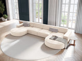 Jodie 6-Sitzer Panorama-Ecksofa symmetrisch, rund, aus Samt oder Strukturstoff, 364x166 cm – Bild 2