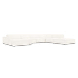 Jodie 7-Sitzer Panorama-Ecksofa, Rechte Seite, aus Boucle (AscNATA) in Beige, 364x262 cm – Bild 3