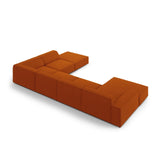 Jodie 7-Sitzer Panorama-Ecksofa, Rechte Seite, aus Strukturierter Stoff (Meg357) in Terrakotta, 364x262 cm – Bild 4