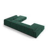 Jodie 7-Sitzer Panorama-Ecksofa, Rechte Seite, aus Strukturierter Stoff (Meg359) in Grün, 364x262 cm – Bild 5