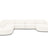 Jodie 7-Sitzer Panorama-Sofa Links 364 cm aus Boucle (AscNATA) in Beige – Bild 1