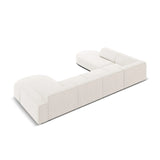 Jodie 7-Sitzer Panorama-Sofa Links aus Samt, Strukturstoff oder Bouclé, 364 cm - ZEN ZONE Furniture