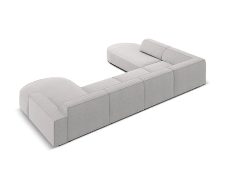 Jodie 7-Sitzer Panorama-Sofa Links 364 cm aus Strukturierter Stoff (Meg363) in Hellgrau – Bild 3