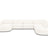 Jodie 7-Sitzer Panorama-Sofa Rechts 364 cm aus Boucle (AscNATA) in Beige – Bild 1