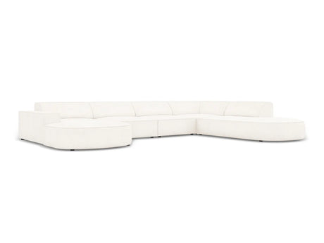 Jodie 7-Sitzer Panorama-Sofa Rechts 364 cm aus Boucle (AscNATA) in Beige – Bild 2