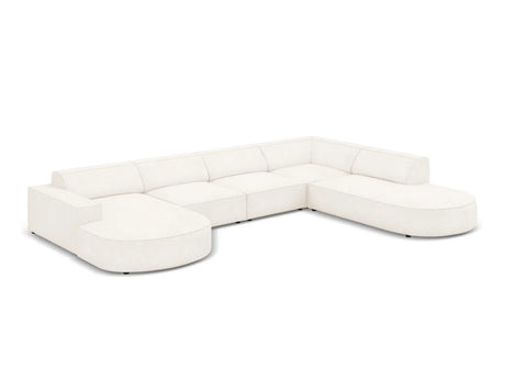 Jodie 7-Sitzer Panorama-Sofa Rechts 364 cm aus Boucle (AscNATA) in Beige – Bild 3