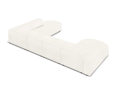 Jodie 7-Sitzer Panorama-Sofa Rechts 364 cm aus Boucle (AscNATA) in Beige – Bild 4