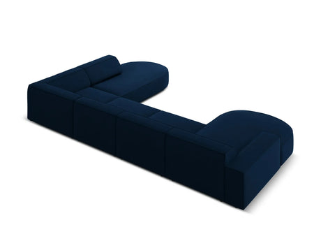 Jodie 7-Sitzer Panorama-Sofa Rechts 364 cm aus Samt (Blu86) in Königsblau – Bild 3