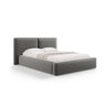 Jodie Bett mit Kopfteil und Stauraum Bezug aus Samt oder Strukturstoff, 140x200 cm - ZEN ZONE Furniture