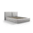 Jodie Bett mit Kopfteil und Stauraum Bezug aus Samt oder Strukturstoff, 140x200 cm - ZEN ZONE Furniture