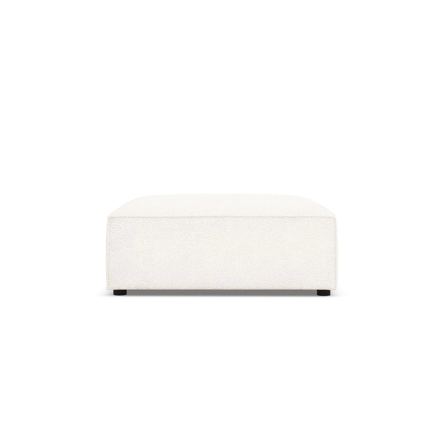 Jodie Pouf aus Boucle (AscNATA) in Beige, 102x80 cm – Bild 1