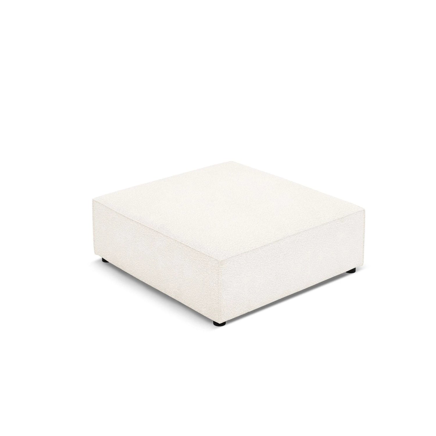 Jodie Pouf aus Boucle (AscNATA) in Beige, 102x80 cm – Bild 2