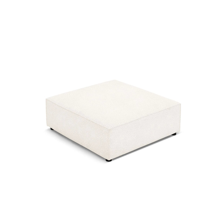 Jodie Pouf aus Boucle (AscNATA) in Beige, 102x80 cm – Bild 2