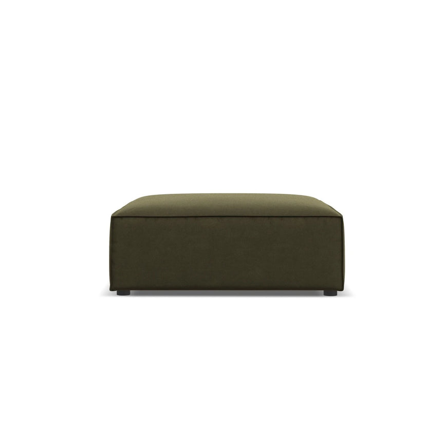 Jodie Pouf aus Samt (Blu77) in Grün, 102x80 cm – Bild 1
