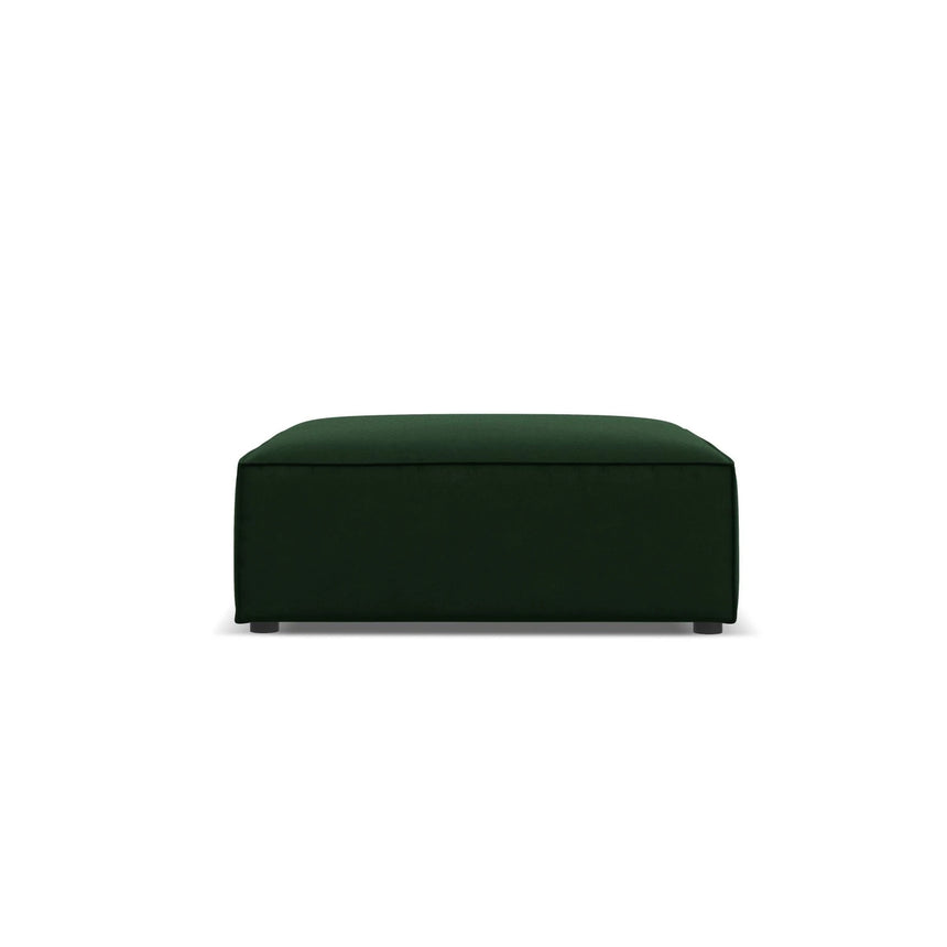 Jodie Pouf aus Samt (Blu78) in Flaschengrün, 102x80 cm – Bild 1
