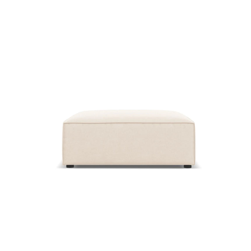 Jodie Pouf aus Samt oder Strukturstoff, 102x80 cm – Bild 1