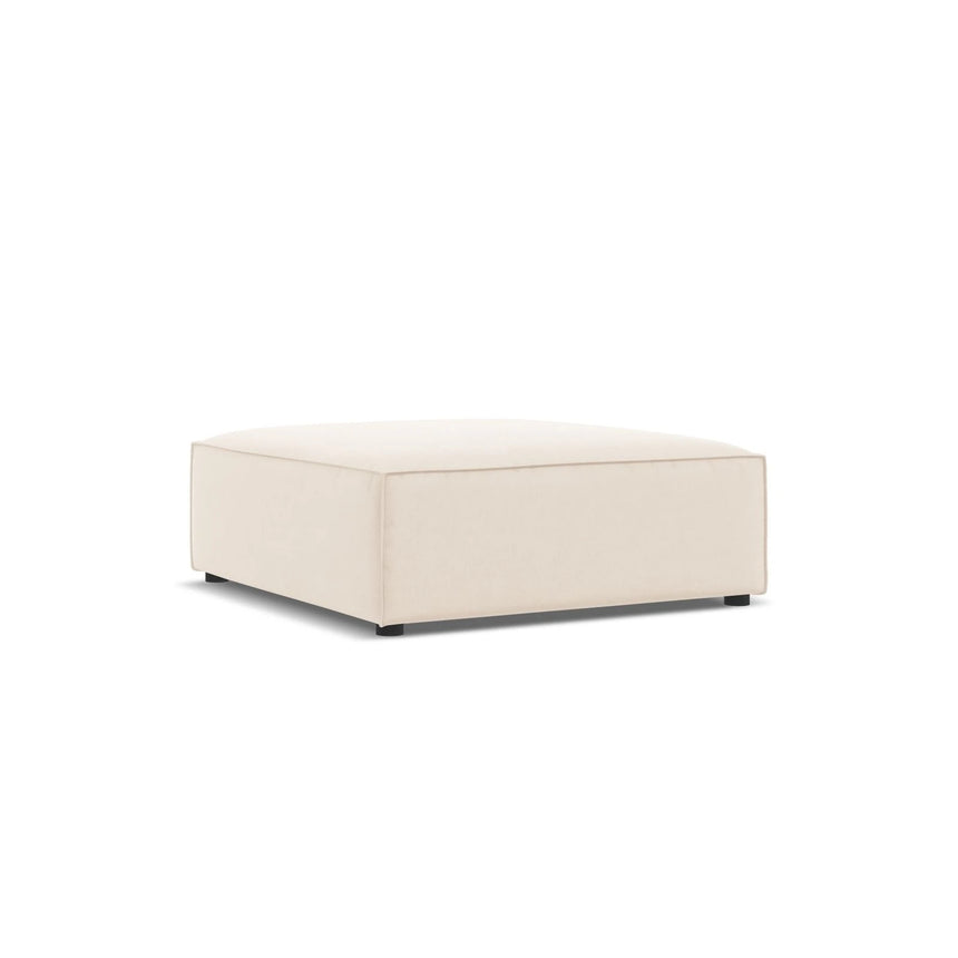 Jodie Pouf aus Samt oder Strukturstoff, 102x80 cm – Bild 2