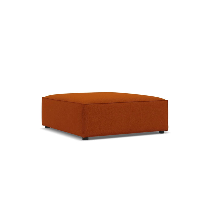 Jodie Pouf aus Strukturierter Stoff (Meg357) in Terrakotta, 102x80 cm – Bild 3